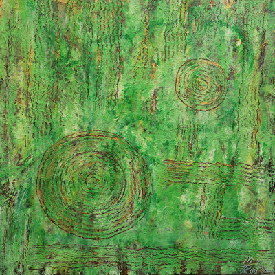 DIAMETRAL FOUR-HUNDRED; 80x80 cm; Acryl auf Leinen; Preis € 450,-