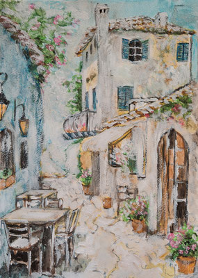 NEU (noch nicht fertiggestellt) - LANDSCHAFT Nr. ; 30x21 cm; Aquarell inkl. Rahmen und Plexiglas; Preis € 150,-