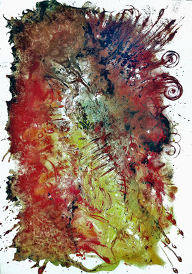 DER TRAUM Nr.6; 70x50 cm; Acryl auf Leinen; Preis € 350,-