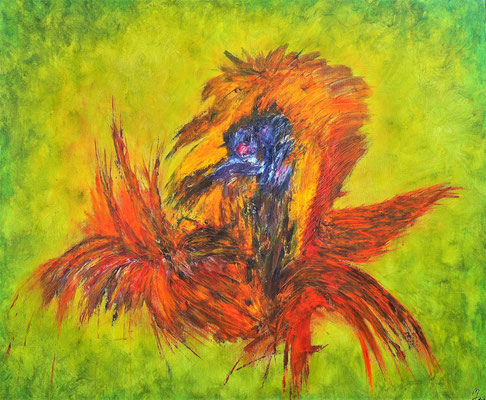 PHOENIX; 100x120 cm; Öl auf Leinen mit Schlussfirnis seidenmatt; Preis € 600,-