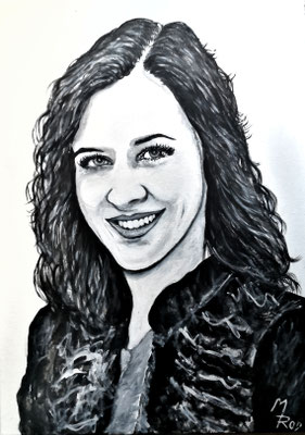 MAGDALENA PIERER; 70x50 cm; Gesso auf Leinen (NICHT ERHÄLTLICH) 
