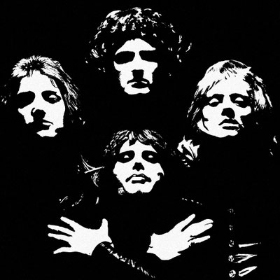 QUEEN Nr.1; 60x60 cm; Gesso auf Leinen (NICHT ERHÄLTLICH) 