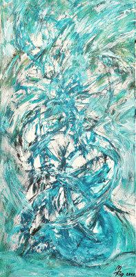 EDEN, 80x40 cm, Acryl auf Leinen, Preis € 