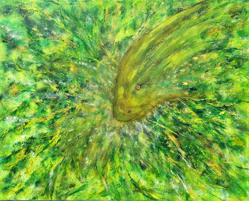 LIZARDUS; 80x100 cm; Acryl auf Leinen; Preis € 500,-