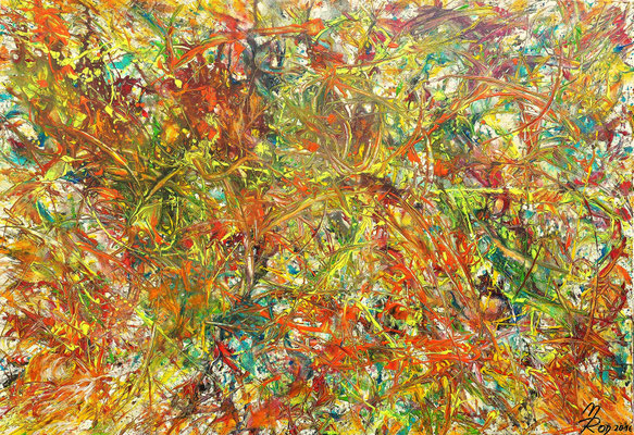 TROPICANA; 70x100 cm; Acryl auf Leinen; Preis € 450,-