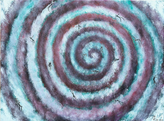 DIE THERAPEUTEN; 60x80 cm; Öl auf Leinen; Preis € 400,-