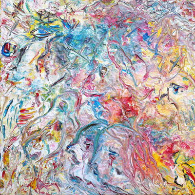 GENERATION X; 40x40 cm; Liquid Acryl auf Leinen; Preis € 200,-