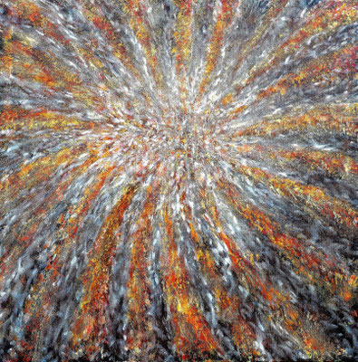 SOLARIS; 100x100 cm; Acryl auf Leinen; Preis € 550,-