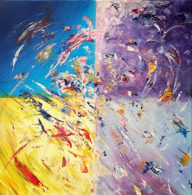 MEMORIES, 60x60 cm, Acryl auf Leinen (NICHT ERHÄLTLICH)