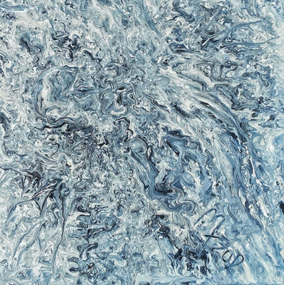 FLUXATION; 40x40 cm; Liquid Acryl auf Leinen; Preis € 250,-