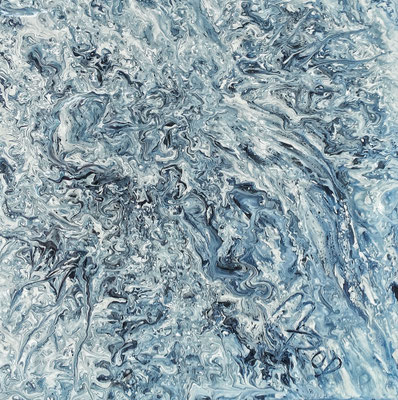 FLUXATION; 40x40 cm; Liquid Acryl auf Leinen; Preis € 200,-