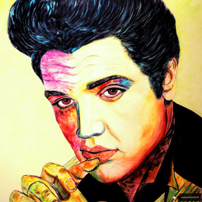 ELVIS PRESLEY Nr.1; 80x80 cm; Acryl auf Leinen (Original nicht mehr erhältlich)