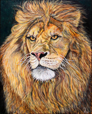 Löwe Nr.1; 100x80 cm; Acryl auf Leinen (Original nicht mehr erhältlich)