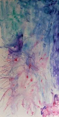THUNDERBOLT; 40x80 cm; Acryl auf Leinen; Preis € 300,-
