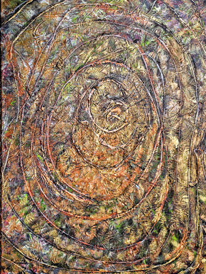 BIRD SIX; 80x60 cm; Mixed Media auf Leinen; Preis € 400,-