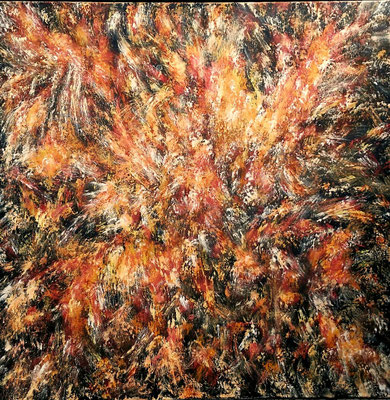 100x100 cm, Acryl auf Leinen, Preis € 500,-