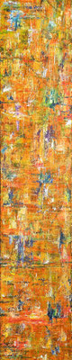 JACOBSLADDER; 30x150 cm; Acryl auf Leinen; Preis € 450,-
