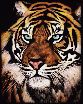 TIGER Nr.1; 100x80 cm; Acryl auf Leinen (Original nicht mehr erhältlich)