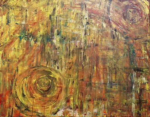 KU KLUX KLAN, 80x100 cm, Acryl auf Leinen, Preis € 450,-