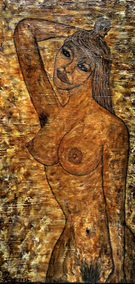 NYMPHOMANIA; 80x40 cm; Acryl auf Leinen (Original nicht mehr erhältlich)