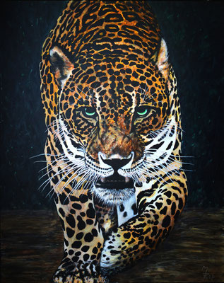 JAGUAR Nr.1; 100x80 cm; Acryl auf Leinen (Original nicht mehr erhältlich)