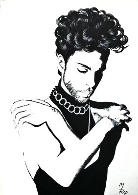 PRINCE Nr.5; 70x50 cm; Gesso auf Leinen (NICHT ERHÄLTLICH) 