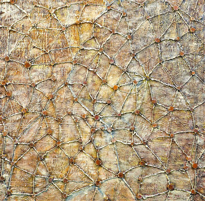 MACRO SAURIAN, 100x100 cm, Acryl auf Leinen, Preis € 500,-