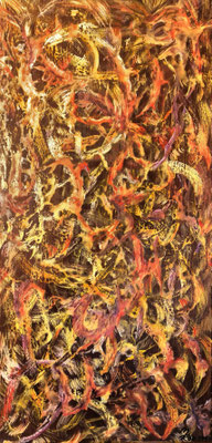 CORALLS; 80x40 cm; Acryl auf Leinen; Preis € 300,-