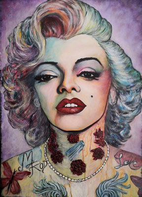 MARILYN MONROE Nr.6; Acryl auf Leinen (Original nicht mehr erhältlich)