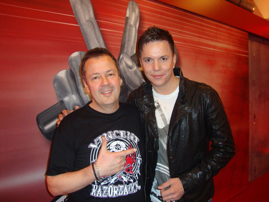 ... mit Sven Epiney "der Moderator", bei den Aufzeichnungen der 'Blind Auditions' für  "The Voice of Switzerland" (28.10.2012)