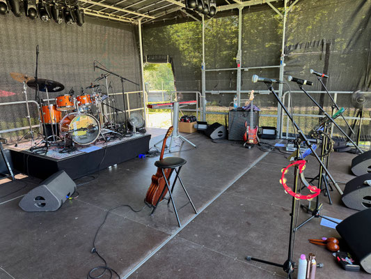 ... on stage