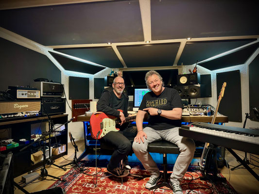 ... mit Marcel Jeker im Studio (Niederwangen)