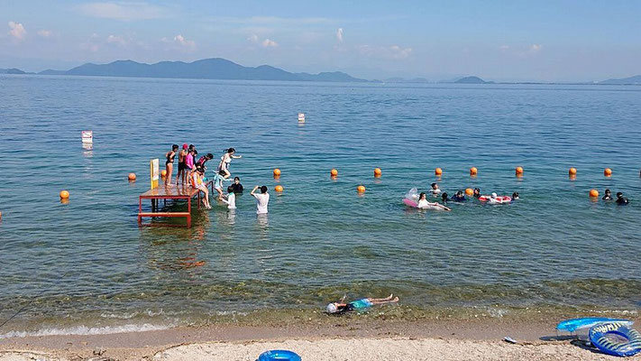 湖水浴　初日