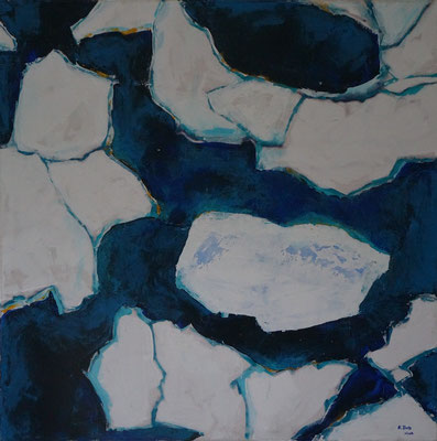 Wasser, 2004, Acryl auf Leinwand, 100x100