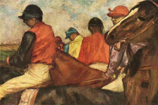 Jockeys, 1881 by Edgar Degas