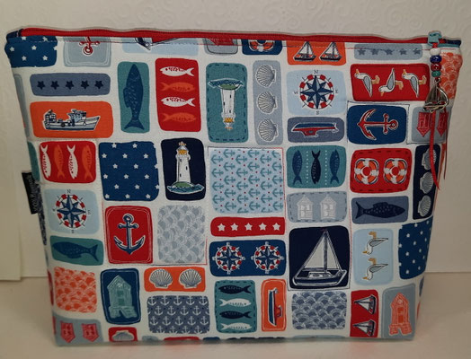 WTB Tasche "maritime Collage" von der Rückseite
