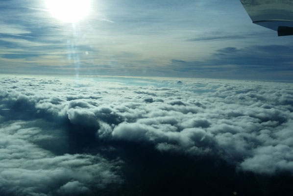 Wanderflug über den Wolken
