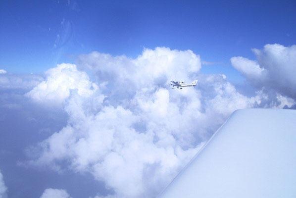Wanderflug über den Wolken