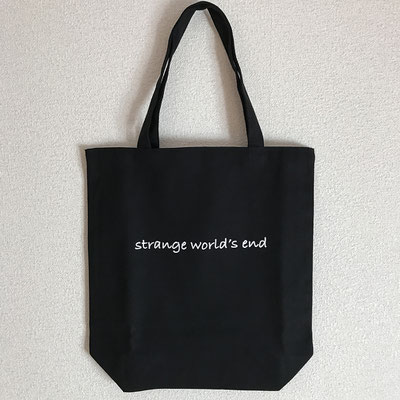 【NEW GOODS④】  strange world's end ロゴ トートバッグ color / ブラック  ￥1,800