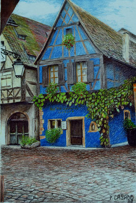 RIQUEWIR (la maison bleue) 400 x 500 -1999