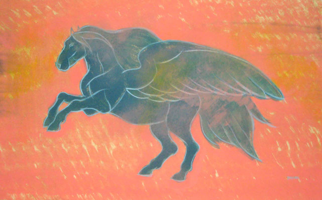 Pegasus,2013,Acrylic on paper,10x15 inches