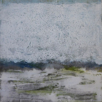 No. 20 Gesteinsmehle, Pigmente auf Leinwand, 60x60 (2025)