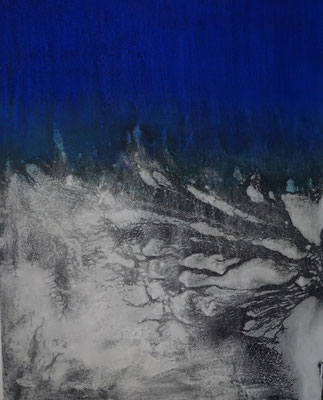 No.15 Gesteinsmehle, Pigmente auf Leinwand 80 x 100 cm (2024)