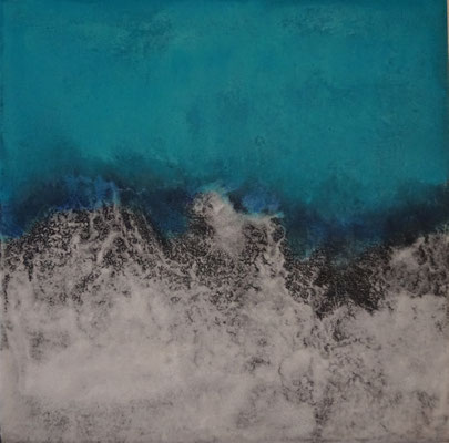 No.19 Gesteinsmehle, Pigmente auf Leinwand 30 x 30 cm (2023)