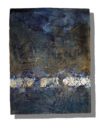No.10 Gesteinsmehle, Pigmente auf handg. Bütten ca. 56x75