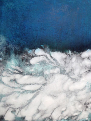 No.16 Gesteinsmehle, Pigmente auf Leinwand 80 x 100 cm (2025)