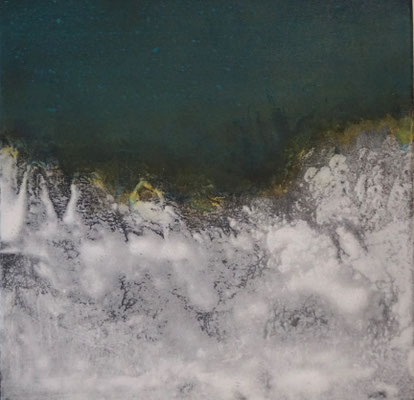 No.19 Gesteinsmehle, Pigmente auf Leinwand 30 x 30 cm (2023)