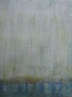 No. 10 Papier, Gesteinsmehle, Pigmente auf Leinwand, 80x100 (2021)