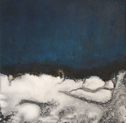 No.22 Gesteinsmehle, Pigmente auf Leinwand 30 x 30 cm (2023)