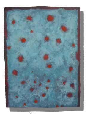 No.13 Gesteinsmehle, Pigmente auf handg. Bütten ca. 56x75